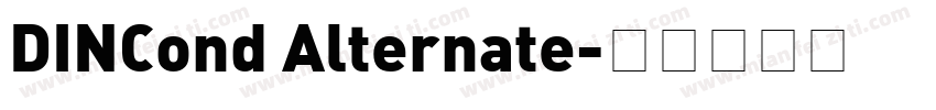 DINCond Alternate字体转换